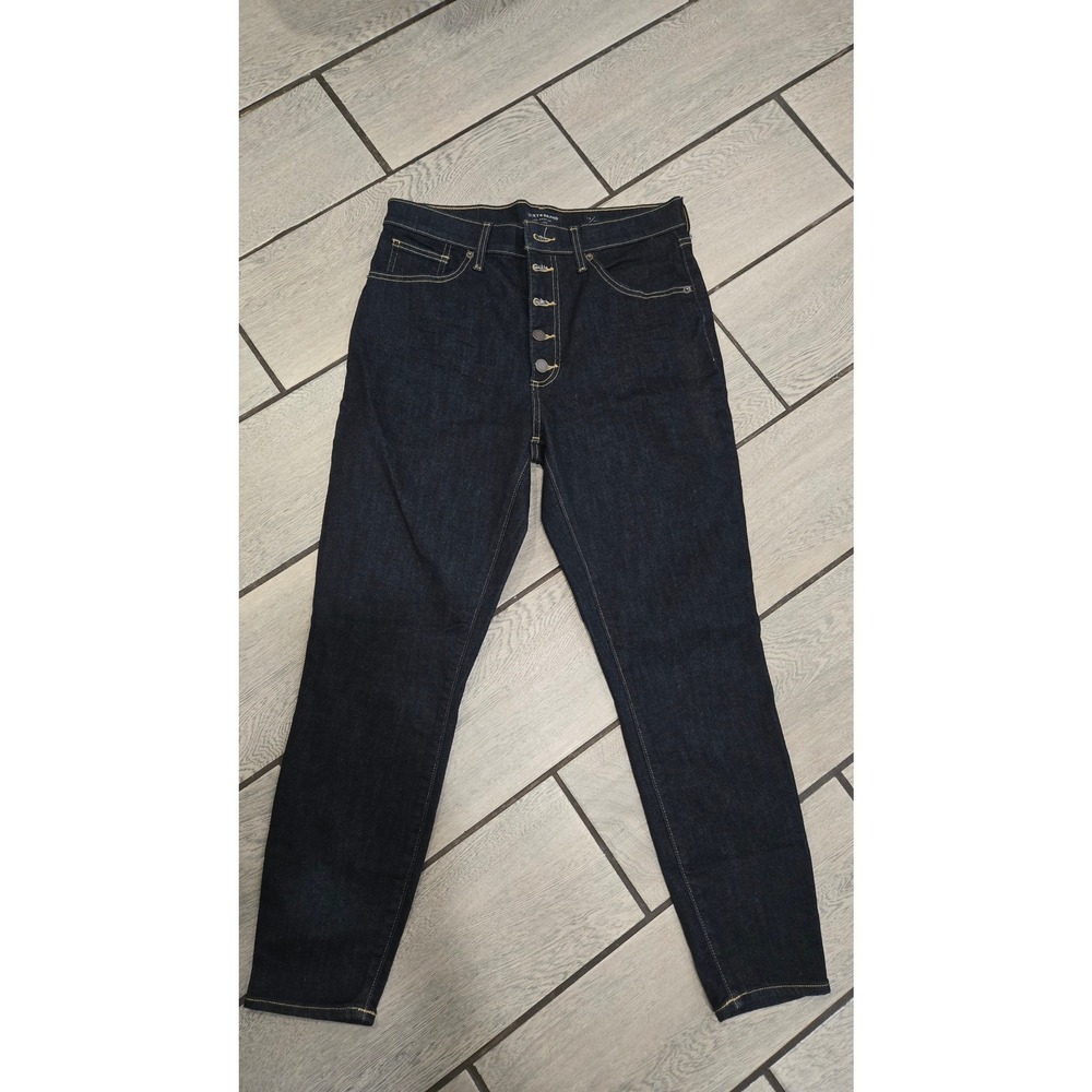Lucky Brand Bridgette High Rise Skinny Ankle Jeans Dark Wash Button Fly 12/31
